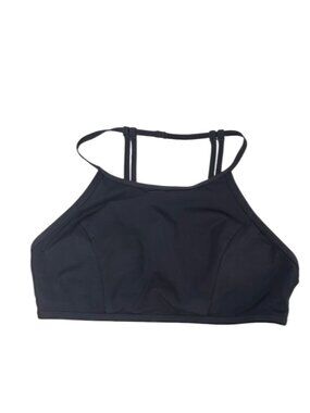 Lululemon See The Sea Swim Top Black, Womens Size 8, UV Protection, Bikini Top